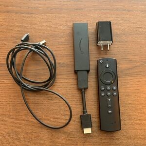 AMAZON FIRE TV Stick HD - Black Streaming Stick with Voice Remote and Cables
